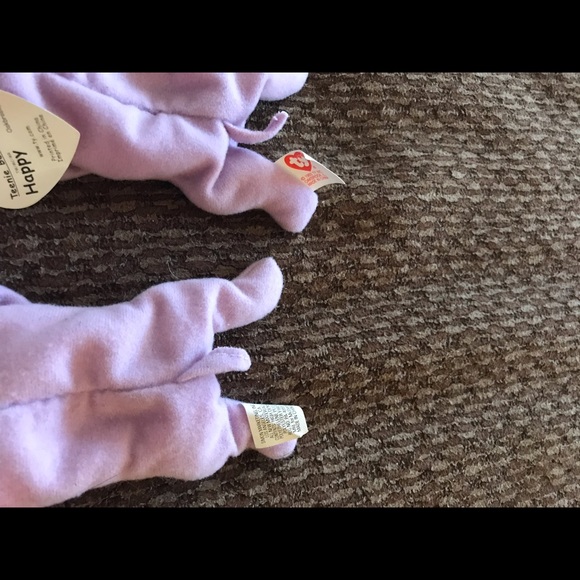 2-collector beanie babies- Happy the Hippo - Picture 4 of 5